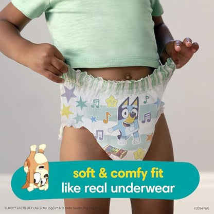 Pampers Training Pants - Easy Ups Boys &amp; Girls Bluey - Size 2T-3T, 140 Count, Children's Potty Underwear (Packaging May Vary)