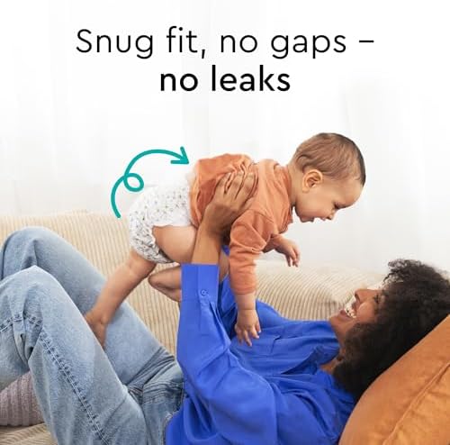 Baby Diapers - Size 1 (4-11 lbs), Half-Monthly Supply (72 Count), Leak Protection, Skin-Friendly, Ultrasoft, Perfume- &amp; Chlorine-Free, Hypoallergenic, Dermatologist Tested, Oeko-TEX®