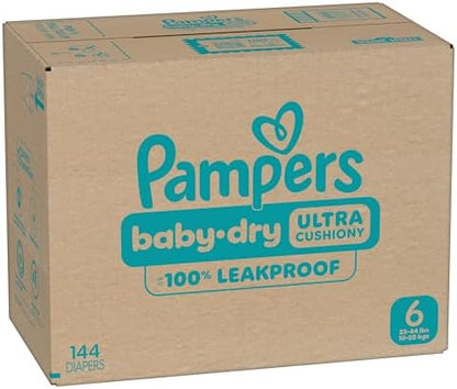 Pampers Diapers - Baby Dry - Size 1, 44 Count, Absorbent Disposable Infant Diaper (Packaging May Vary)