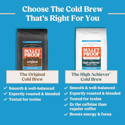 Bulletproof The Mentalist Medium-Dark Roast Ground Coffee, 12 Ounces, Clean Coffee Tested for Toxins, Packaging May Vary