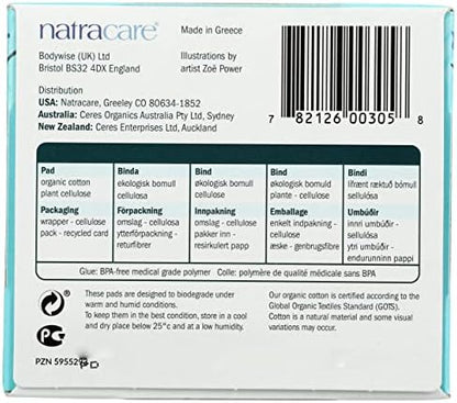 Natracare Cotton Natural Feminine Ultra Pads Regular With Wings By Natracare, 14 Ea, 14 Count
