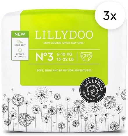 Baby Diapers - Size 1 (4-11 lbs), Half-Monthly Supply (72 Count), Leak Protection, Skin-Friendly, Ultrasoft, Perfume- &amp; Chlorine-Free, Hypoallergenic, Dermatologist Tested, Oeko-TEX®