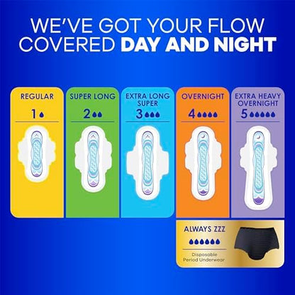 Always Ultra Thin Pads with Wings, Size 1, Regular, 46 Count