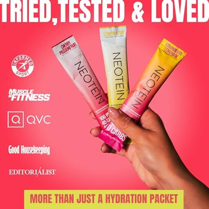 Electrolyte Powder Packets, Protein Powder with 10g Protein &amp; Collagen - Hydration Packets - Zero Sugar, NO Fillers, NO Carbs | Variety Pack | 40 Calories | Keto &amp; Paleo | Pack of 24