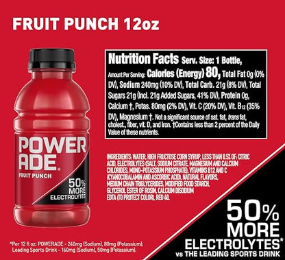 POWERADE Sports Drink Grape, 20 Ounce (Pack of 8)