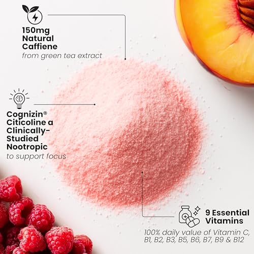 Karma Energy Drink – 12 Pack, Blueberry Watermelon Caffeinated Water with Cognizin® Nootropics, Vitamins &amp; Immune Support, Low Calorie