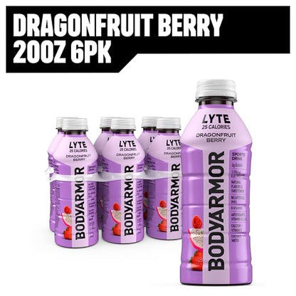 BODYARMOR Sports Drink Sports Beverage, Blue Raspberry, Natural Flavors With Vitamins, Potassium-Packed Electrolytes, No Preservatives, Perfect For Athletes, 12 ounce (Pack of 8)
