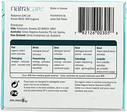 Natracare Cotton Natural Feminine Ultra Pads Regular With Wings By Natracare, 14 Ea, 14 Count