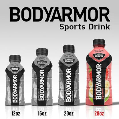BODYARMOR Sports Drink Sports Beverage, Blue Raspberry, Natural Flavors With Vitamins, Potassium-Packed Electrolytes, No Preservatives, Perfect For Athletes, 12 ounce (Pack of 8)