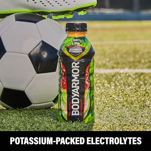 BODYARMOR Sports Drink Sports Beverage, Blue Raspberry, Natural Flavors With Vitamins, Potassium-Packed Electrolytes, No Preservatives, Perfect For Athletes, 12 ounce (Pack of 8)