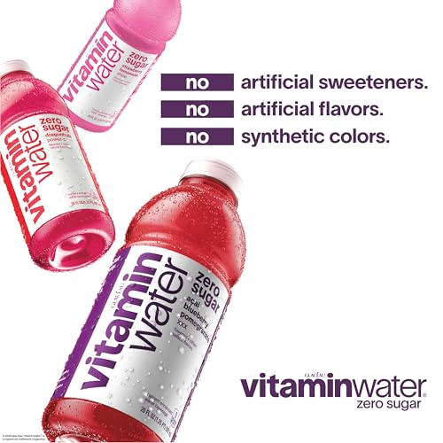 vitaminwater zero variety pack nutrient enhanced water w/ vitamins, 20 fl oz, 12 Pack