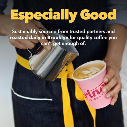 PARTNERS COFFEE ROASTERS - Whole Bean Coffee (Jumpstart - Medium-Light Roast) 12oz - Full Bodied &amp; Packed With Flavor - Jordan Almond, Caramel, Poached Pear - Coffee Beans - Roasted in New York City