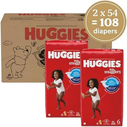 Huggies Size Newborn Diapers, Little Snugglers Baby Diapers, Size Newborn (up to 10 lbs), 31 Count, Packaging May Vary