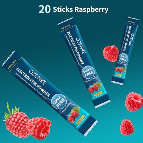 Electrolytes Powder Packets, Hydration Packets, Electrolytes Powder No Sugar, Portable Electrolyte Drink Mix for Rapid Hydration, Sugar Free &amp; Low Sodium | 0 Calorie | 7 Flavors | 20 Sticks