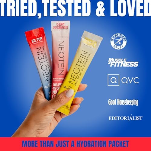 Electrolyte Powder Packets, Protein Powder with 10g Protein &amp; Collagen - Hydration Packets - Zero Sugar, NO Fillers, NO Carbs | Variety Pack | 40 Calories | Keto &amp; Paleo | Pack of 24