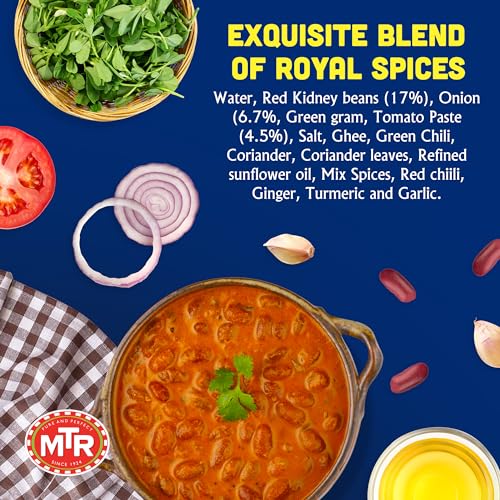MTR - Shahi Paneer - Mild Tomato Gravy with Cottage Cheese - Authentic Indian Flavors - Flavorful, Easy, Ready-to-Eat Meal - Experience the Richness of Paneer in a Hearty Tomato Curry (Pack of 6)
