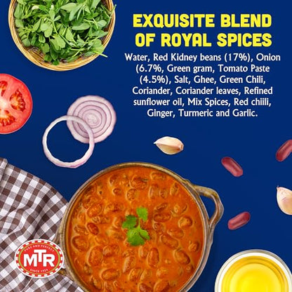 MTR - Shahi Paneer - Mild Tomato Gravy with Cottage Cheese - Authentic Indian Flavors - Flavorful, Easy, Ready-to-Eat Meal - Experience the Richness of Paneer in a Hearty Tomato Curry (Pack of 6)
