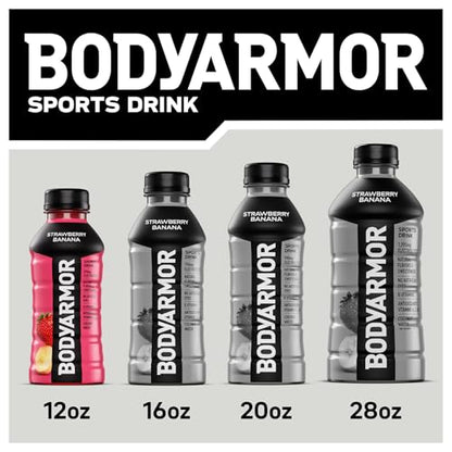 BODYARMOR Sports Drink Sports Beverage, Blue Raspberry, Natural Flavors With Vitamins, Potassium-Packed Electrolytes, No Preservatives, Perfect For Athletes, 12 ounce (Pack of 8)