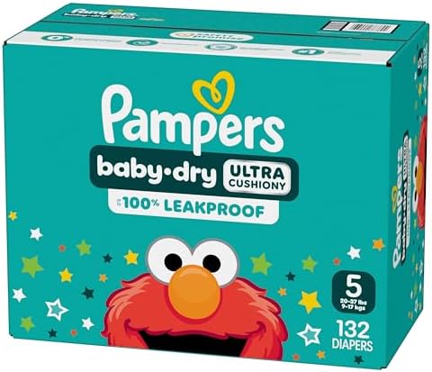 Pampers Diapers - Baby Dry - Size 1, 44 Count, Absorbent Disposable Infant Diaper (Packaging May Vary)