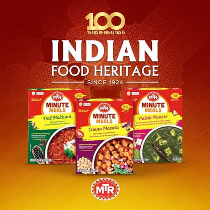 MTR - Shahi Paneer - Mild Tomato Gravy with Cottage Cheese - Authentic Indian Flavors - Flavorful, Easy, Ready-to-Eat Meal - Experience the Richness of Paneer in a Hearty Tomato Curry (Pack of 6)
