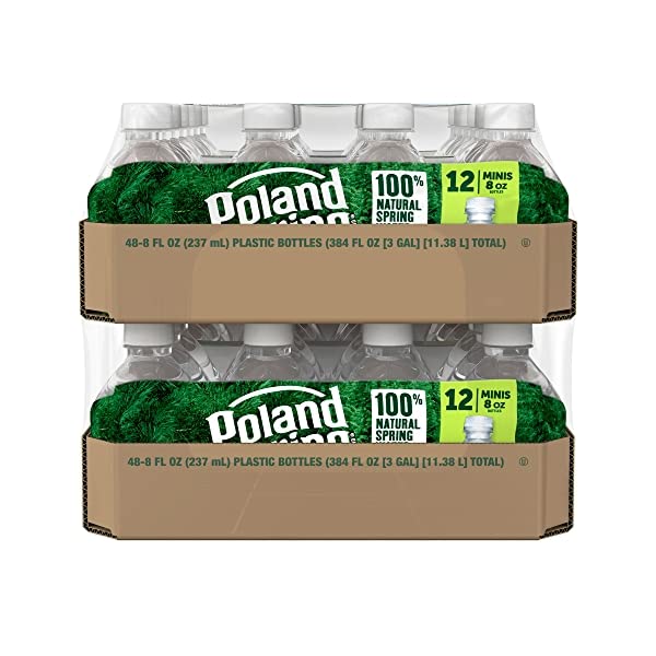 Poland Spring Water Bottles 24 Pack - Bottled Water, Small Water Bottles, Mini Water Bottle, Poland Spring 8 oz Bottled Water 24 Pack, 8 oz water bottles Drinking Water - Spring Water Bottles 24 Pack