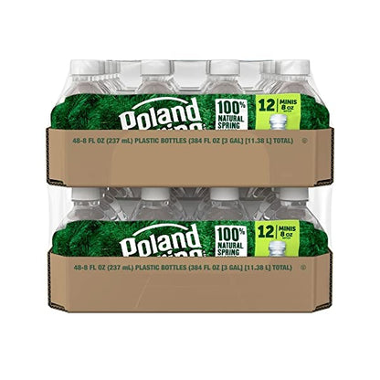 Poland Spring Water Bottles 24 Pack - Bottled Water, Small Water Bottles, Mini Water Bottle, Poland Spring 8 oz Bottled Water 24 Pack, 8 oz water bottles Drinking Water - Spring Water Bottles 24 Pack