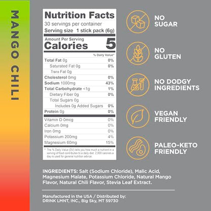 Drink LMNT Zero Sugar Electrolytes - Citrus Salt | Drink Mix | 30-Count
