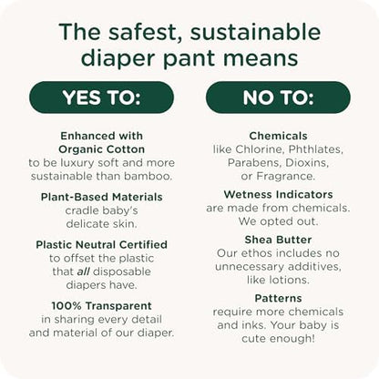 SmartyPants Pull Up Style Diapers | EWG Verified Safe &amp; Plant-Based | Quilted 360 Waistband, Super Absorbent for Overnight Leak Protection | Training Pants by HealthyBaby | Size 5 (38 Count)