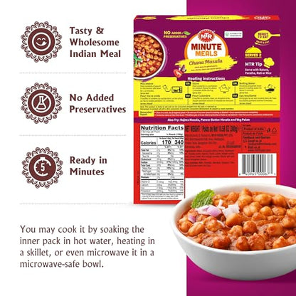 MTR - Shahi Paneer - Mild Tomato Gravy with Cottage Cheese - Authentic Indian Flavors - Flavorful, Easy, Ready-to-Eat Meal - Experience the Richness of Paneer in a Hearty Tomato Curry (Pack of 6)