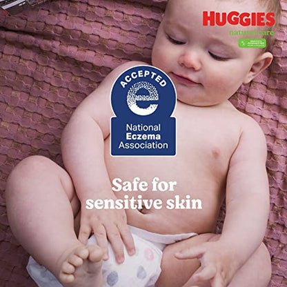 Huggies Natural Care Sensitive Baby Wipes, Unscented, Hypoallergenic, 6 Flip-Top Packs (288 Wipes Total)