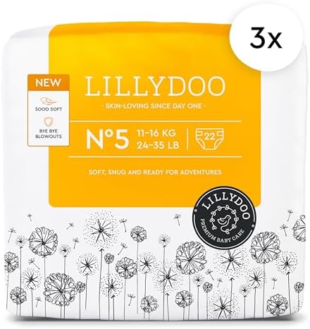 Baby Diapers - Size 1 (4-11 lbs), Half-Monthly Supply (72 Count), Leak Protection, Skin-Friendly, Ultrasoft, Perfume- &amp; Chlorine-Free, Hypoallergenic, Dermatologist Tested, Oeko-TEX®