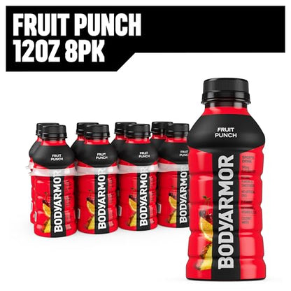 BODYARMOR Sports Drink Sports Beverage, Blue Raspberry, Natural Flavors With Vitamins, Potassium-Packed Electrolytes, No Preservatives, Perfect For Athletes, 12 ounce (Pack of 8)