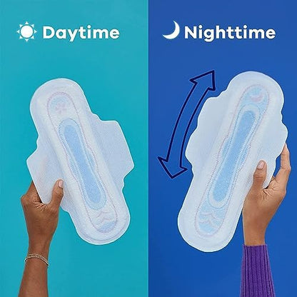 Always Maxi Feminine Pads with Wings for Women, Size 2, Long Super Absorbency, Unscented 42 Count