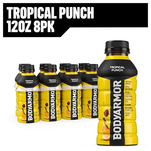 BODYARMOR Sports Drink Sports Beverage, Blue Raspberry, Natural Flavors With Vitamins, Potassium-Packed Electrolytes, No Preservatives, Perfect For Athletes, 12 ounce (Pack of 8)
