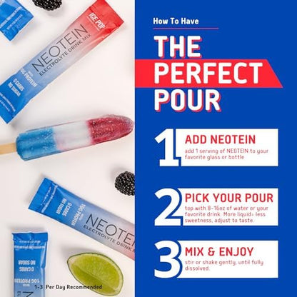 Electrolyte Powder Packets, Protein Powder with 10g Protein &amp; Collagen - Hydration Packets - Zero Sugar, NO Fillers, NO Carbs | Variety Pack | 40 Calories | Keto &amp; Paleo | Pack of 24