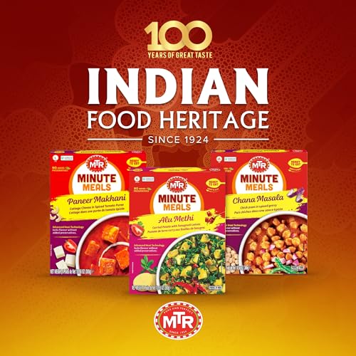MTR - Shahi Paneer - Mild Tomato Gravy with Cottage Cheese - Authentic Indian Flavors - Flavorful, Easy, Ready-to-Eat Meal - Experience the Richness of Paneer in a Hearty Tomato Curry (Pack of 6)