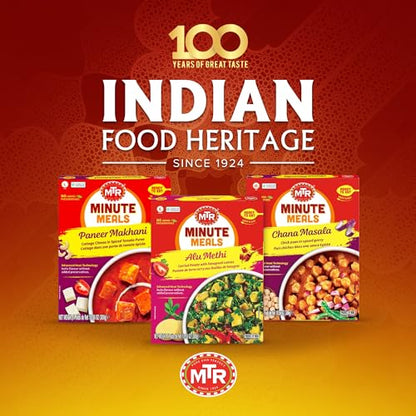MTR - Shahi Paneer - Mild Tomato Gravy with Cottage Cheese - Authentic Indian Flavors - Flavorful, Easy, Ready-to-Eat Meal - Experience the Richness of Paneer in a Hearty Tomato Curry (Pack of 6)