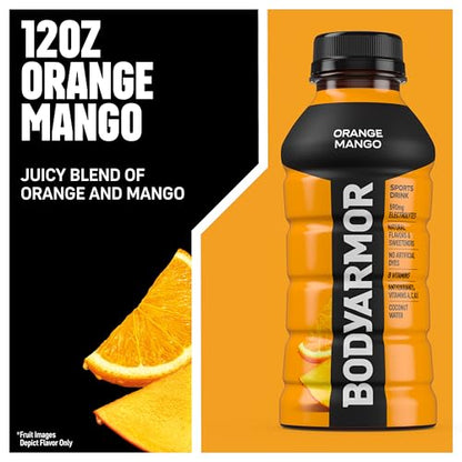 BODYARMOR Sports Drink Sports Beverage, Blue Raspberry, Natural Flavors With Vitamins, Potassium-Packed Electrolytes, No Preservatives, Perfect For Athletes, 12 ounce (Pack of 8)