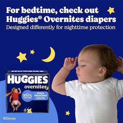 Huggies Size 1 Diapers, Snug &amp; Dry Newborn Diapers, Size 1 (8-14 lbs), 128 Count, Packaging May Vary