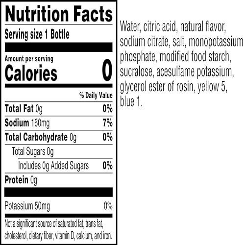 Gatorade Thirst Quencher Zero Sugar Sports Drink, Fruit Punch, 12oz Bottles, 12 Pack, Electrolytes for Rehydration