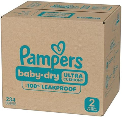 Pampers Diapers - Baby Dry - Size 1, 44 Count, Absorbent Disposable Infant Diaper (Packaging May Vary)