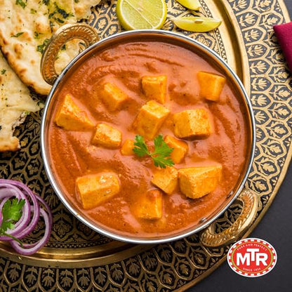 MTR - Shahi Paneer - Mild Tomato Gravy with Cottage Cheese - Authentic Indian Flavors - Flavorful, Easy, Ready-to-Eat Meal - Experience the Richness of Paneer in a Hearty Tomato Curry (Pack of 6)